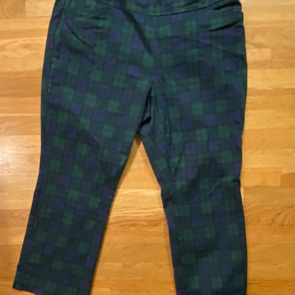 croft & barrow Pants - Plaid Green and Blue Croft and Barrow Pants